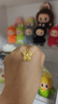 老鋪黃金古法手工足金項鏈·花絲鉆飾蝴蝶(1號)鎖骨鏈（滿鉆款） 金重約9.2g 曬單實拍圖