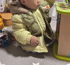 巴拉巴拉童裝寶寶羽絨服保暖嬰兒外套兒童冬季兩件套萌趣男童女童 軍綠40610 90 外套充絨量30g+馬甲充絨量18g 曬單實(shí)拍圖