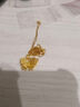 中銀億金花絲蝴蝶黃金項鏈女古法足金吊墜掛墜生日情人節(jié)禮物送女友老婆 古法花絲蝴蝶吊墜+足金鏈【金重約5.2g】 曬單實拍圖