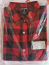 格子襯衫女外套女韓版寬松棉質(zhì)春秋中長(cháng)款磨毛上衣大碼外套 H55 紅色 2XL 體重：130-150斤 曬單實(shí)拍圖
