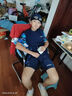 軒海分體泳衣男士青少年沖浪漂流泡溫泉保暖潛水服防曬速干泳衣套裝 0535-1+0657-1藏青六件套 4XL 曬單實(shí)拍圖