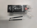 得力（deli）0.5按動中性筆替芯 學生水筆簽字筆芯 S01/S08/1008/K35適用同G-5 子彈頭黑色50支/盒 33572 曬單實拍圖