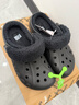 卡駱馳（CROCS）秋冬新品休閑鞋秋冬洞洞鞋貝雅暖絨暖棉|206633 黑/黑-060 (建議買(mǎi)大一碼) 39 (240mm) 曬單實(shí)拍圖