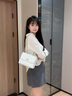 狄梵普輕奢包包女包女士2025新款斜挎單肩包生日七夕節(jié)禮物送女友送老婆 白色【禮盒裝】 小包 曬單實拍圖