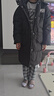 笛莎（DEESHA）童裝女童舒適保暖羽絨服2025冬季新款小女孩時尚中長款連帽羽絨服 黑色 160 曬單實拍圖