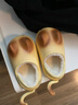 babycrayon秋冬季新款可愛(ài)貓咪兒童棉拖鞋包跟男童女寶寶加絨棉鞋保暖棉拖 小氮黃 17 0mm【適合腳長(cháng)16cm穿】 曬單實(shí)拍圖