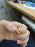 周生生素圈光身面活口泥鰍背黃金戒指 足金開(kāi)口戒情侶結婚對戒09141R 4.26克(含工費100元) 曬單實(shí)拍圖