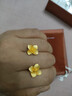 周生生 黃金耳釘足金繡球花耳環(huán) 生生有囍結婚套裝 三金 86594E  計價(jià) 4.35克(含工費200元) 曬單實(shí)拍圖