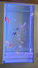 森森（SUNSUN）新款超白魚(yú)缸客廳玻璃大型水族箱智能觸控家用免換水底濾缸 超白1.2米35寬 無(wú)極變光+新式底濾 烤漆白 曬單實(shí)拍圖