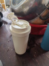 陶瓷內膽咖啡杯非涂層真陶瓷保溫杯便捷桌面雙飲杯戶(hù)外隨行水杯子 典雅白 曬單實(shí)拍圖