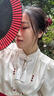 QBILY 玫瑰花發(fā)簪 新中式結婚流蘇發(fā)簪高級感古風(fēng)漢服頭飾馬面裙簪子 玫瑰花流蘇簪子 曬單實(shí)拍圖