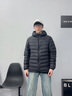 雪中飛輕薄羽絨服男士春秋冬御寒保暖羽絨衣防風時尚潮流連帽純色外套 曬單實拍圖