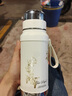 Stanisic德國品牌鈴蘭花保溫杯女生新款高顏值陶瓷內膽便攜水杯子生日禮物鈴蘭花-純鈦內膽 500ml 曬單實(shí)拍圖