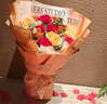 艾斯維娜教師節鮮花速遞向日葵混搭花束生日禮物全國同城配送 19朵玫瑰混搭花束 曬單實(shí)拍圖