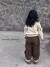 G.DUCKKIDS小黃鴨童裝女童套裝春秋季兒童衣服小童秋裝花邊兩件套運(yùn)動裝女孩 咖色 100 建議90-100cm3-4歲cm 曬單實(shí)拍圖