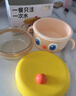 皇寵大眼萌寶寶輔食碗 兒童注水保溫碗吸盤碗 PPSU餐具克洛黃 曬單實拍圖