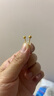 老廟黃金耳釘古韻金耳飾古法工藝小金豆送女友生日禮物 曬單實(shí)拍圖