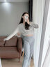 婧麒（JOYNCLEON）孕婦褲子春秋2025新款外穿兩穿運動(dòng)衛褲不勒肚子休閑褲孕婦裝 深灰【柔軟細膩 顯高顯瘦】 L 曬單實(shí)拍圖