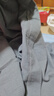 竹一百浴袍 純棉吸水浴衣簡(jiǎn)約家居汗蒸服華夫格男女睡袍 灰色 L碼 曬單實(shí)拍圖