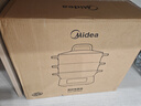 美的（Midea）多功能可拆洗電蒸鍋 燉蒸煮涮炒煎一體 不銹鋼 三層大容量 分體式猛火電鍋ZGC282802 曬單實拍圖