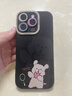 夲貝（taobei） 適用蘋(píng)果16/pro/max手機殼 iPhone16plus鏡頭全包硅膠卡通彩繪新款天使眼軟殼網(wǎng)紅愛(ài)心小狗男女 【經(jīng)典黑】愛(ài)心小狗黑-贈保護膜+指環(huán)掛繩 蘋(píng)果16pro 曬單實(shí)拍圖