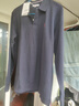 U.S.POLO ASSN.polo衫男翻領(lǐng)秋季純棉商務(wù)休閑長(cháng)袖t恤男士高端上衣 藏藍色 XXL 曬單實(shí)拍圖