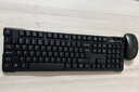 雙飛燕（A4TECH）WKG-1000無(wú)線(xiàn)鍵鼠套裝 臺式電腦筆記本外接辦公打字薄膜鍵盤(pán)鼠標套裝無(wú)線(xiàn)便攜 黑色 曬單實(shí)拍圖