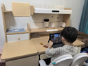 黑白調(diào)兒童C2兒童學習桌書桌椅套裝寫字桌升降桌中小學生家用課桌1.2m 曬單實拍圖