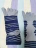 injinji跑步襪男中筒加厚專(zhuān)業(yè)長(cháng)跑運動(dòng)襪子毛巾底緩沖 鈷藍 L(44.5-47) 曬單實(shí)拍圖