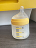 小雅象防脹氣玻璃奶瓶新生兒0-3個月嬰兒奶瓶 160ml S號奶嘴（標準款） 曬單實拍圖