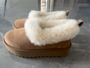 UGG【雙11搶先購(gòu)】秋季新款女士厚底懶人毛毛鞋 1166733CHE|栗色40 曬單實(shí)拍圖
