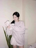 VEOX毛衣女針織衫女2025新款日系奶fufu麻花圓領(lǐng)秋冬季寬松慵懶風(fēng) 卡其 色 M (95-110)斤 曬單實(shí)拍圖