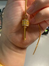 老鋪黃金古法手工足金項鏈 · 真言轉經(jīng)輪鉆飾吊墜（金鏈款） 金重約20.8g 曬單實(shí)拍圖