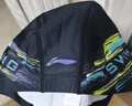 李寧（LI-NING）泳帽男女長(cháng)發(fā)舒適布游泳帽時(shí)尚護耳不勒頭印花泳帽6281黑 曬單實(shí)拍圖