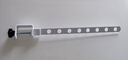 高磁（GAOCI）卡扣式晾衣架免打孔飄窗學(xué)生宿舍陽(yáng)臺晾衣服神器旅行便攜晾衣桿 黑色-升級折疊【卡扣晾衣架】 曬單實(shí)拍圖
