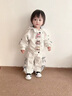 G.DUCKKIDS小黃鴨童裝拉布布衣服女童套裝春秋季兒童運動(dòng)服女小童秋裝兩件套 灰色 110 尺碼4~5歲【100-110cm】cm 曬單實(shí)拍圖