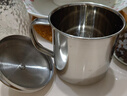 onlycook不銹鋼杯水杯帶蓋子 牛奶杯口杯316L不銹鋼兒童幼兒園寶寶杯 小豬 曬單實(shí)拍圖