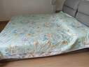 富安娜家紡床上四件套純棉 100%全棉床單 雙人加大床品 被套230*229cm 曬單實(shí)拍圖