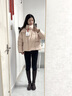 鴨鴨（YAYA）羽絨服女2025新款中式盤扣流蘇衣服時(shí)尚連帽保暖短款鴨絨外套XH 粉色 M /160 曬單實(shí)拍圖