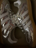 阿迪達斯 （adidas）三葉草 七夕禮物女子 SAMBA OG W 休閑鞋 JR0035 金屬銀 37 曬單實(shí)拍圖