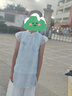 羅蒙女童漢服超仙旗袍夏款兒童古裝新中式國風(fēng)唐裝中秋演出服 藍色140 曬單實(shí)拍圖