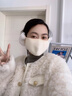 JCZS德國品牌保暖耳罩口罩女冬季2025純棉防風(fēng)防寒加絨護耳二合一面罩 淺灰色 曬單實(shí)拍圖