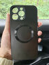 奶小鴨 【AG磨砂】適用蘋果14promax手機(jī)殼 iphone14promax保護(hù)套magsafe磁吸充電全包防摔男女款 石墨黑 曬單實(shí)拍圖