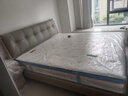 喜臨門(mén)真皮雙人大床現代簡(jiǎn)約風(fēng)主臥臥室婚床家具 暖暖[床架] 銀鼠灰+漾Pro床墊 1.8*2米 曬單實(shí)拍圖