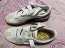 彪馬（PUMA）【德訓鞋】復古薄底T頭鞋女子經典休閑板鞋PALERMO402109 白-黑色-灰色-01 37 曬單實拍圖