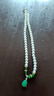 珍珠項鏈女送媽媽韓版簡(jiǎn)約中老年母親節鎖骨項鏈氣質(zhì)百搭保色 水滴項鏈【綠色】 曬單實(shí)拍圖