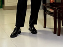 海瀾之家（HLA）男士皮鞋男款2025新款商務(wù)正裝黑色高檔牛皮舒適上班結婚新郎皮鞋 黑色（HAAPXM3DAO212） 41 （偏大一碼，拍小一碼） 曬單實(shí)拍圖