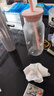星巴克杯子便攜夏日搖搖杯玻璃杯咖啡杯牛奶杯耐熱杯玻璃瓶 櫻花搖搖杯 曬單實(shí)拍圖