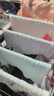 babycare嬰兒口水巾洗臉毛巾紗布方巾超柔 6條裝4層西斯利寶貝+萊爾那小象 曬單實拍圖