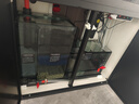 森森（SUNSUN）新款超白魚缸客廳玻璃大型水族箱智能觸控家用免換水底濾缸 加寬超白1米42寬 無(wú)極變光+新式底濾 曜石黑 曬單實(shí)拍圖